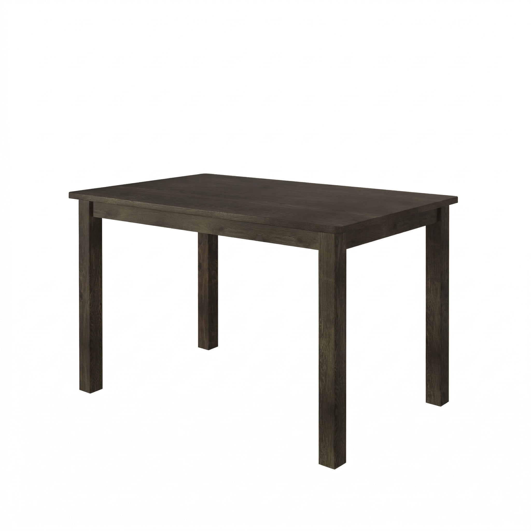 Home Design Lompoc 5-Piece Dining Table Set, Modern Rectangular Table with 4 Warm Gray Linen Upholstered Chairs, Easy Assembly