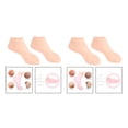 thumbnail image 1 of Vogacara Calcetines de gel de silicona Toe Calcetines Protección Cuidado de los pies Protector Skin L 2piezas Piel L, 1 of 1