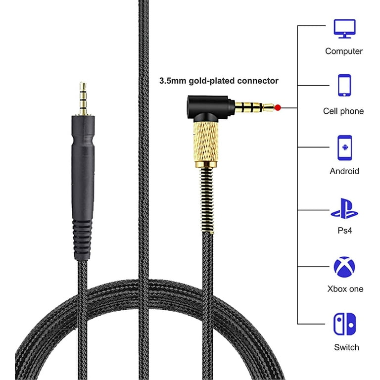 Audio Upgrade Cable for Sennheiser GAME ZERO ONE GSP600 PC373D GSP350  Headsets