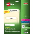 thumbnail image 1 of Avery® Filing Labels with TrueBlock™ Technology for Laser and Inkjet Printers, 3-7/16" x ⅔", 1 of 2