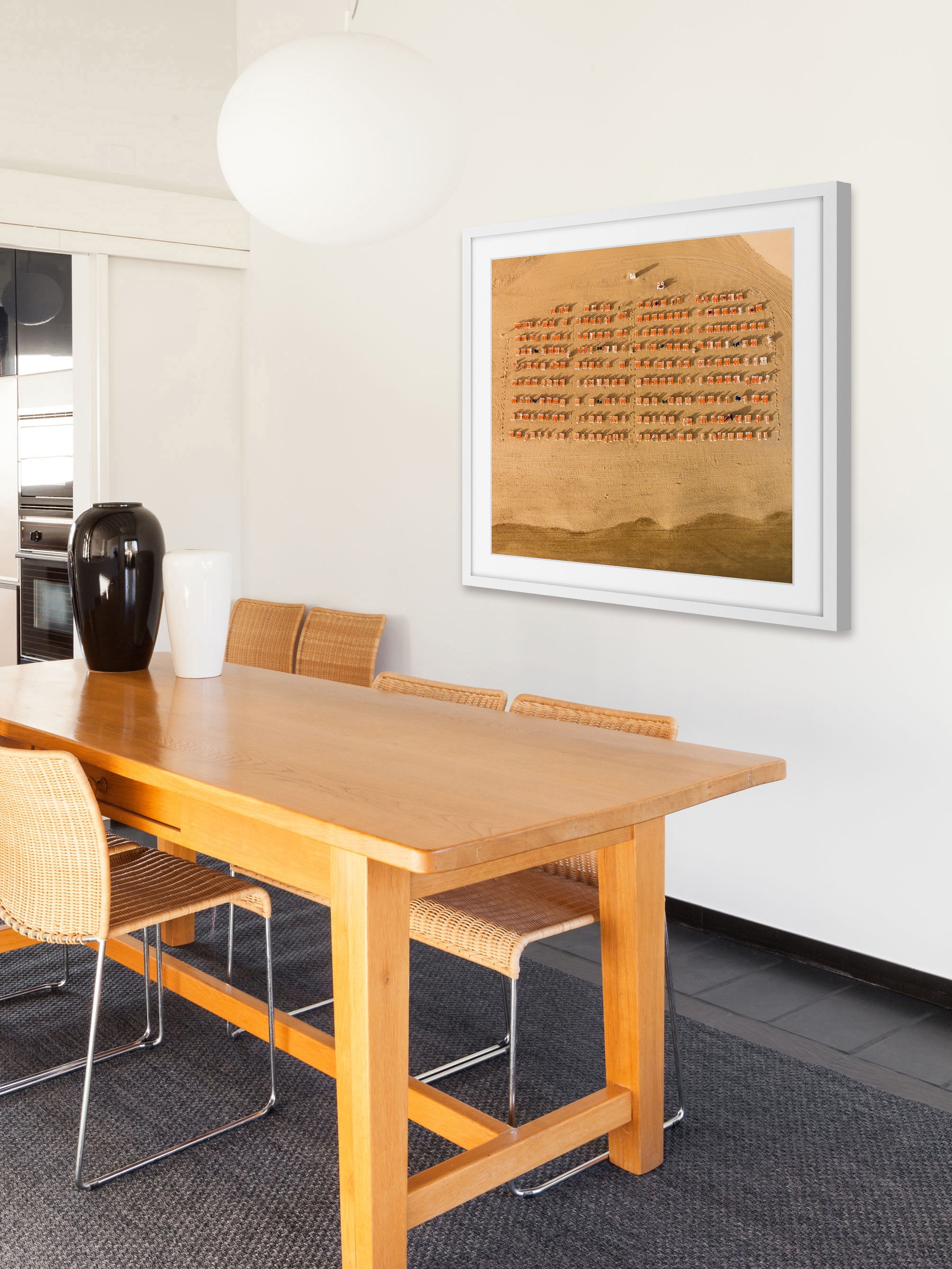 "Waiting for People" Framed Painting Print