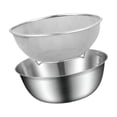 thumbnail image 1 of Colador de Acero Inoxidable para Cocina con Lavador de Arroz y Filtro de Mezcla Ideal para Lavar Frutas Verduras Pasta y Cereales Adecuado para, 1 of 9
