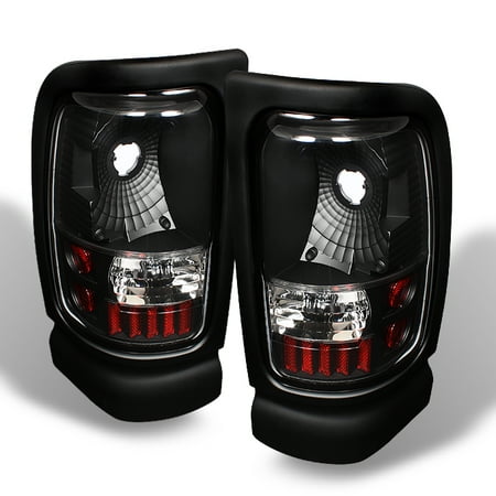 Fits 94 01 Dodge Ram Black Pickup Truck Tail Lights Pair Left Right Fits 94 01 Dodge Ram Black Pickup Truck Tail Lights Pair Left Right