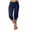 Navy, variant on Capri Pants For Women,Comfy Shorts Shorts For Women Plus Size Gym Shorts Knee Length Shorts Ladies Bermuda Shorts Knee Length Workout Sweatpants High Waist Shorts Muslin Shorts Women