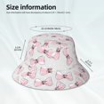 thumbnail image 3 of Bingfone Cute Bow Tie Bucket Hat for Men Women,Packable Reversible Printed Sun Hats,Fisherman Outdoor Travel Hiking Beach Caps, 3 of 7