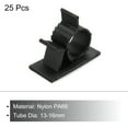 thumbnail image 3 of 25Pcs Cable Management Clips, 13-16mm Dia Self Adhesive Nylon Wire Holder, Adjustable Organizer Clamp, Black, 3 of 5