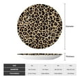 thumbnail image 2 of Yiaed Leopard Print-1 Print Bone China Decorative Plate Ceramic Dinner Plates Art Crafts with Display Stand-10in, 2 of 6
