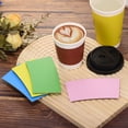 thumbnail image 4 of 500pcs Disposable Coffee Cup Sleeves, Cardboard Cup Sleeves for Paper Cups Insulation Hand Protection Black, 4 of 6