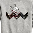 thumbnail image 3 of Peanuts - Snoopy Skating Pattern - Toddler And Youth Crewneck Fleece Sweatshirt, 3 of 6
