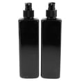 thumbnail image 1 of 2pcs 500ml Large, Empty, Black Plastic Bottles With Lotion Pumps, Great For Dispensing - Black Pump, 500ml, 1 of 5