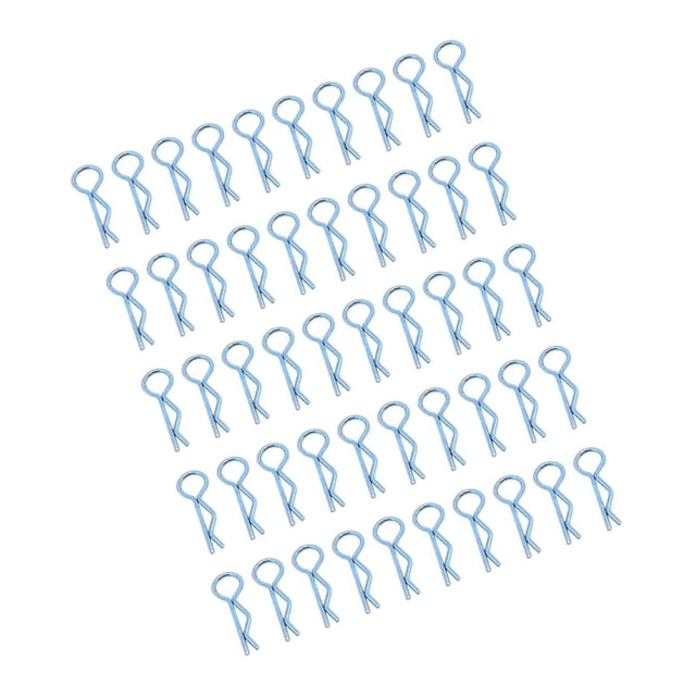 Ruiboury RC Body Shell Clips R Shape Rcaing RC 1/10 Car for Accessories blue length 24mm 1Set