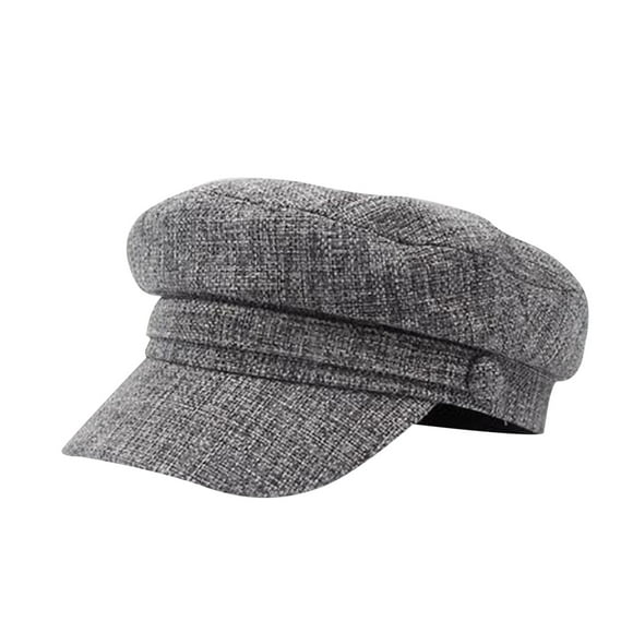 Outfmvch Winter Hats For Women Beanie Cotton Navy Hat Women'S Versatile British Beret Beret Hats For Women Gray One Size