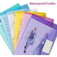 thumbnail image 2 of 10 Pack Plastic Envelopes with Snap Closure Fabnuts Clear Document Plastic File Folders Letter Size, Poly Envelopes with Label Pocket for Homework/Office, Assorted Colors, 2 of 8
