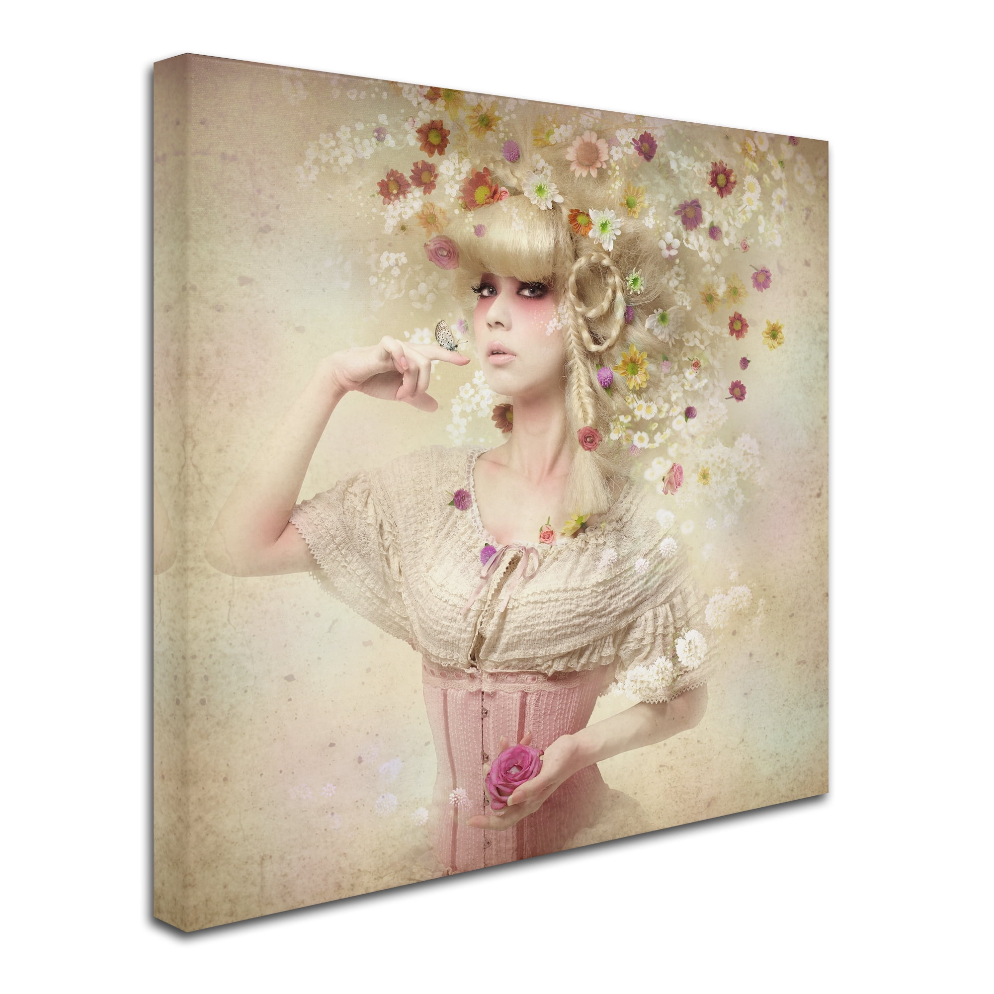 Kiyo Murakami 'Girl Of The Flower Garden' Canvas Art