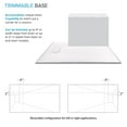 thumbnail image 3 of Transolid Fzsdt6736 67" X 36-1/2" Rectangular Shower Base - Grey, 3 of 7