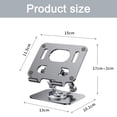 thumbnail image 2 of Support pour Ordinateur Portable, Support d'Ordinateur Réglable, base Rotative à 360°, Axe Rotatif Double, Entièrement Pliable, 2 of 5