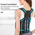 thumbnail image 2 of Back Brace Posture Corrector Adjustable Support Improved Posture Unisex Correction Belt for Pain Relief, 2 of 8