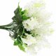 thumbnail image 3 of Ramo de flores artificiales Jumpingount decoración floral centro de mesa 5 cabezas 4 piezas blanco, 3 of 6
