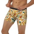 thumbnail image 3 of Salouo 70s Groovy Hippie Pattern Men's Boxer Briefs, Soft & Breathable Underwear Elastic Waistband Briefs for Men,1-Pack, 3 of 7