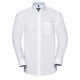 thumbnail image 1 of Russell - Camisa de Manga Larga para Hombre (Blanco, Azul Oxford), 1 of 1