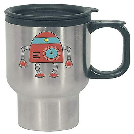 

Funny Robot Talking Humor Travel Mug - Stainless Steel AI-Inspired Gift