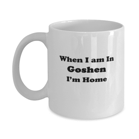

Moving from Goshen Gifts - Moving to Goshen Coffee Mug - Moving from Goshen Cup - Moving to Goshen Birthday Gifts for Men and Women Moving Away - White 11oz. Mug