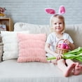 thumbnail image 5 of Easter Decorative Throw Pillow Covers Spring Bunny Rabbits Pattern Soft 18x18 Inch Couch Sofa Pillowcases, 5 of 5