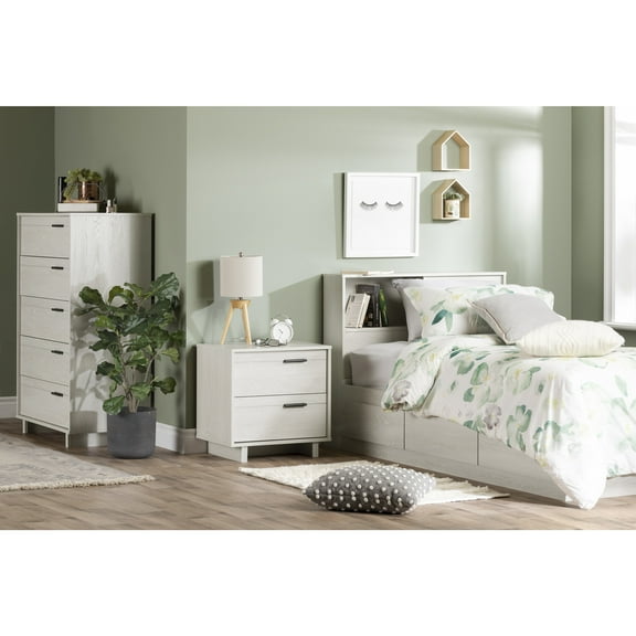 South Shore Fynn 2-Drawer Nightstand, Multiple Finishes