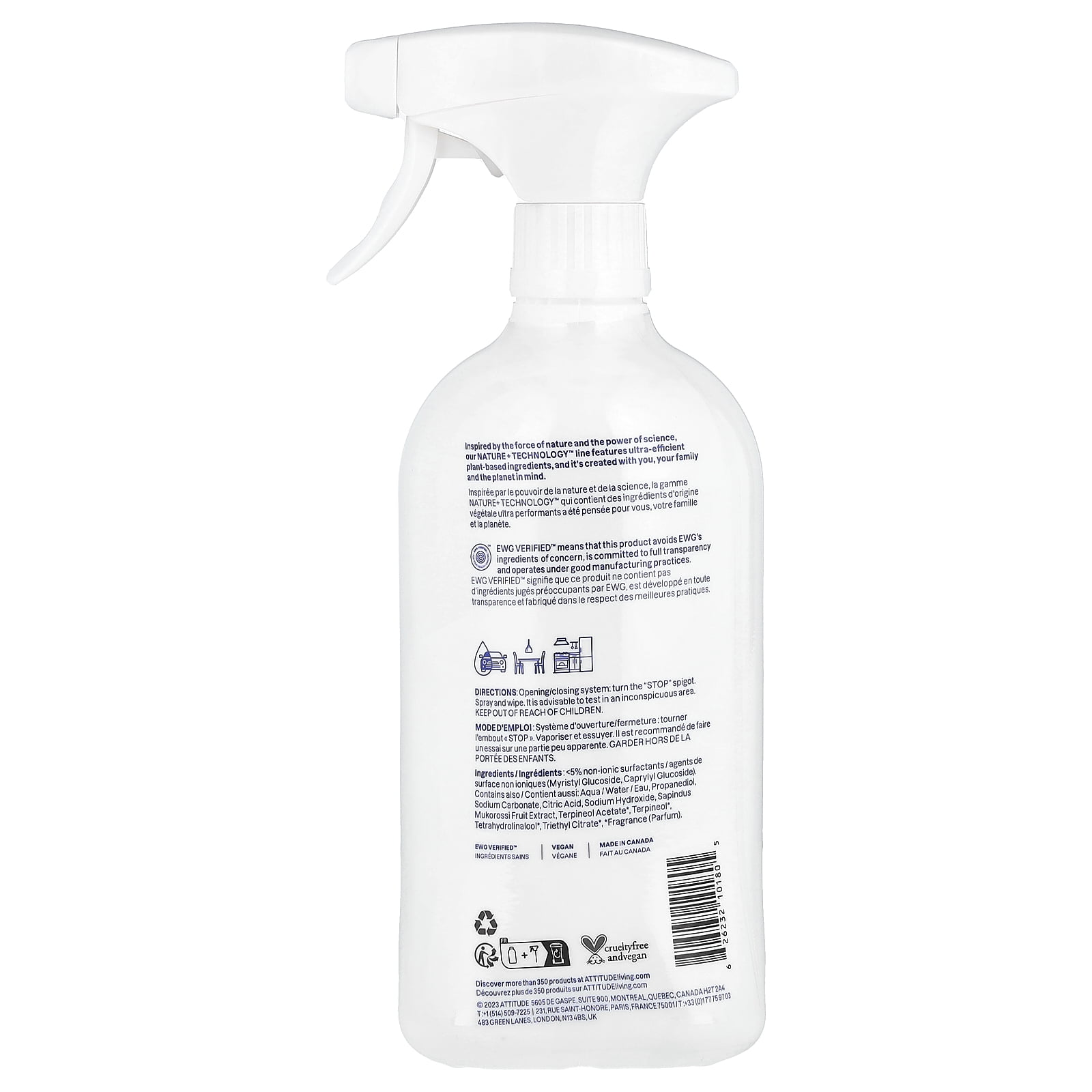 Attitude All Purpose Cleaner, Citrus Zest - Thumbnail 4