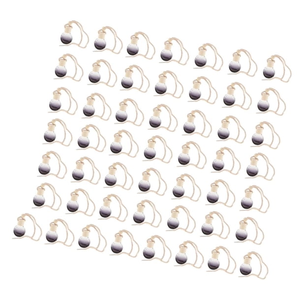 50 Uds 10ml Botella de Perfume para Coche Accesorios de Coche de Estilo de Coche Colgante de Perfume de Adorno para Aceites Esenciales Ambientador Red Macarena Botella de perfume del coche
