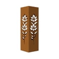 thumbnail image 2 of Rusty Metal Garden Column, 15.7 inches Garden Column Rust Steel Statue without Lid, Modern Garden Sculpture, Metal Patio Landscape Decor, Art Column for Lawn, Porch, Backyard Decoration, Style M, 2 of 9