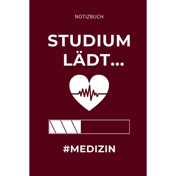 Notizbuch Studium lädt... Medizin A5 Studienplaner witziger Spruch