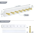 thumbnail image 3 of NiHome 4-Pack Wall Mount Acrylic Jewelry Storage for Necklaces, Bracelets, Earrings, Accessories, Easy Installation for Vanity, Bathroom, Kitchen (White), 3 of 7
