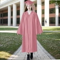 thumbnail image 2 of Jinhomg Graduation Sets for Women Plus Size Gown and Tassel Cap 2024 & 2025 Set Bulk for College High School Graduates Pink M, 2 of 5