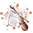 thumbnail image 3 of CafePress - Floral Violin Women's Long Sleeve T Shirt - Women's Long Sleeve Graphic Casual T-Shirt, 3 of 4