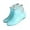 Blue, variant on Women's Short Rain Boots Waterproof PVC Ankle Booties with Side Buckle Short Wellies, Leopard