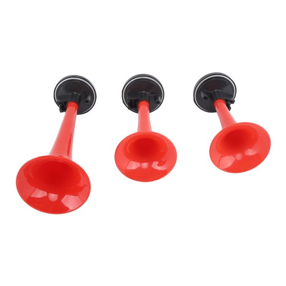 Bocina De Aire Para Coche, Apariencia Roja Brillante Duradera, Bocina Musical De 12v 125db, Súper Altavoz De 125 DB Para Barco Y Coche