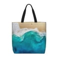 thumbnail image 1 of Disketp Beach Bolsa Tote de Lona para Mujer, Bolso de Hombro y Cruzado con Cierre de Cremallera, 1 of 7