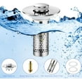thumbnail image 6 of 2 Pack Bathroom Sink Stopper Upgraded Pop Up Sink Drain Strainer Universal for 1.1"-1.29" Inch with Removable Stainless Steel Filter Basket Hair Catcher$$Tools & Hardware Other, 6 of 7