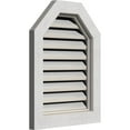 thumbnail image 2 of 12"W x 24"H Octagonal Top Gable Vent (17"W x 29"H Frame Size): Primed, Functional, Rough Sawn Western Red Cedar Gable Vent w/ Brick Mould Face Frame, 2 of 12