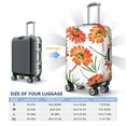 thumbnail image 6 of PAYOHTO Highly Elastic Spandex Suitcase Cover Luggage Cover Large Fits 25 to 28 Inch Orange Gazania Flowers Floral Botanical, 6 of 8