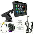 thumbnail image 1 of Jugador de coche Reproductor de MP5 estéreo para automóvil de 7 pulgadas BT Llamadas manos libres Soporte de radio FM Carplay Android Auto Phone Link Reversing Assist Dual USB con volante Control re, 1 of 8