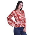 thumbnail image 2 of Moomaya Kurta Col Kurta Dentelle Détails Imprimé Manches Longues Tunique, 2 of 5