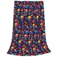 thumbnail image 2 of Pofeuu colorful Skull Retro Print Ultra-Soft Micro Fleece Blanket,for Bed Or Sofa,All Season Throw Blankets Flannel Blanket-40"x30", 2 of 7