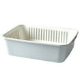 thumbnail image 2 of Shower Soap Dish With Hook 2 In 1 Kitchen Strainer Colander Set Household Double Layer Drainer Vegetable Washing Bowl Multifunctional Fruits Drain Basket Organizer Drain Basket Vegetable Gray, 2 of 4