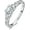 WHITE GOLD, variant on 1.2ct Cubic Zirconia Solitaire Engagement Rings for Women Vintage Celtic Knot Princess Cut