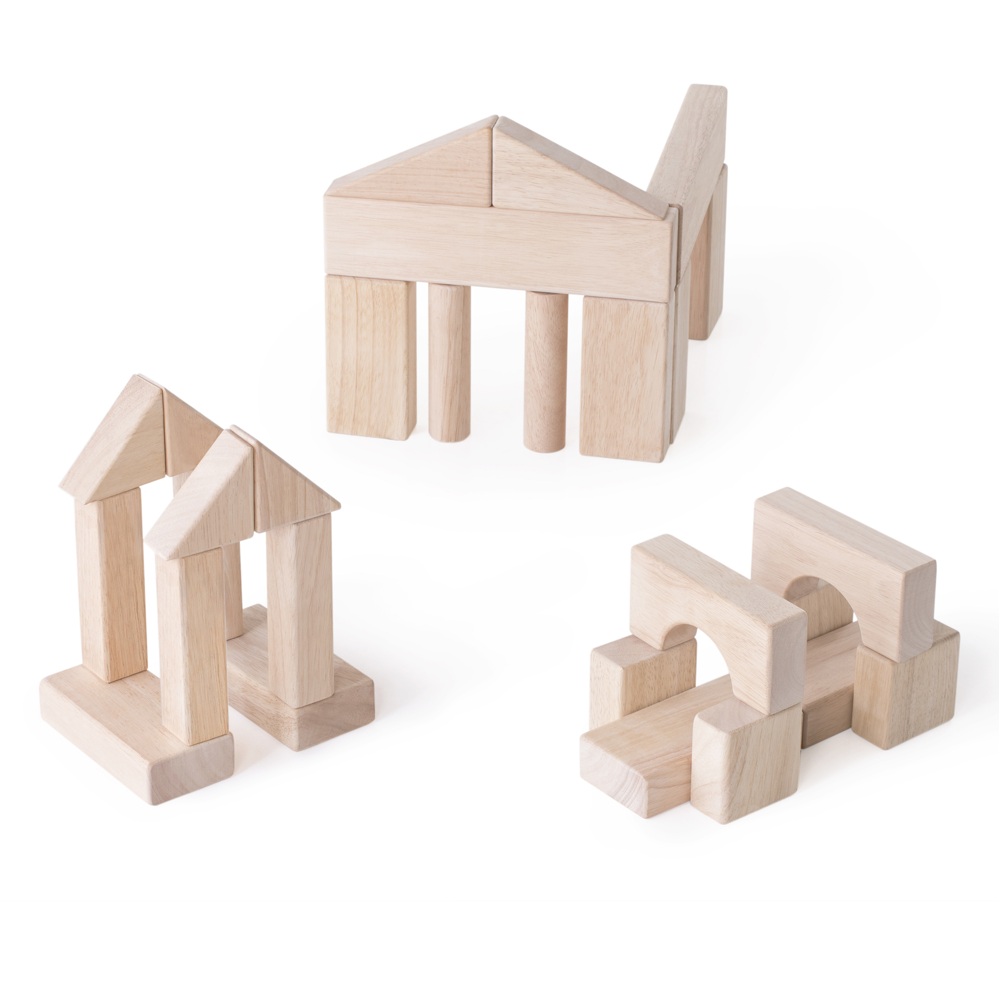 Guidecraft Unit Blocks Set B – 56 Piece Set: Solid Wood Kids Skill Development Creative STEM Toy - image 2 of 4