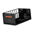 thumbnail image 3 of Organizador de gabinete extraíble con asa, deslizable, portátil, multiusos, de acero al carbono Negro 25cm, 3 of 9