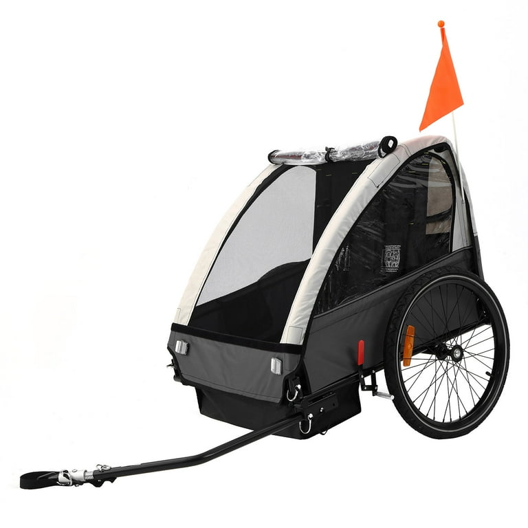Kids Bike Trailer Suitable for 1 to 2 Kids 12 Months