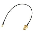 thumbnail image 1 of Adaptador coaxial MMCX macho a SMA hembra de Bargains únicos, cable de antena coaxial RF1.37 de baja pérdida 1 pieza 8 pulgadas, 1 of 4
